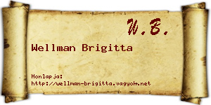 Wellman Brigitta névjegykártya